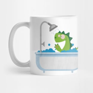 Dinosaur is taking a bath Mug